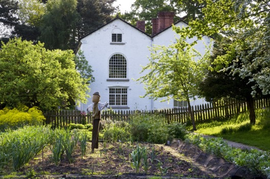 The Apprentice House and garden in May which are part of the Quarry Bank Mill and Styal Estate, Wilmslow, Cheshire